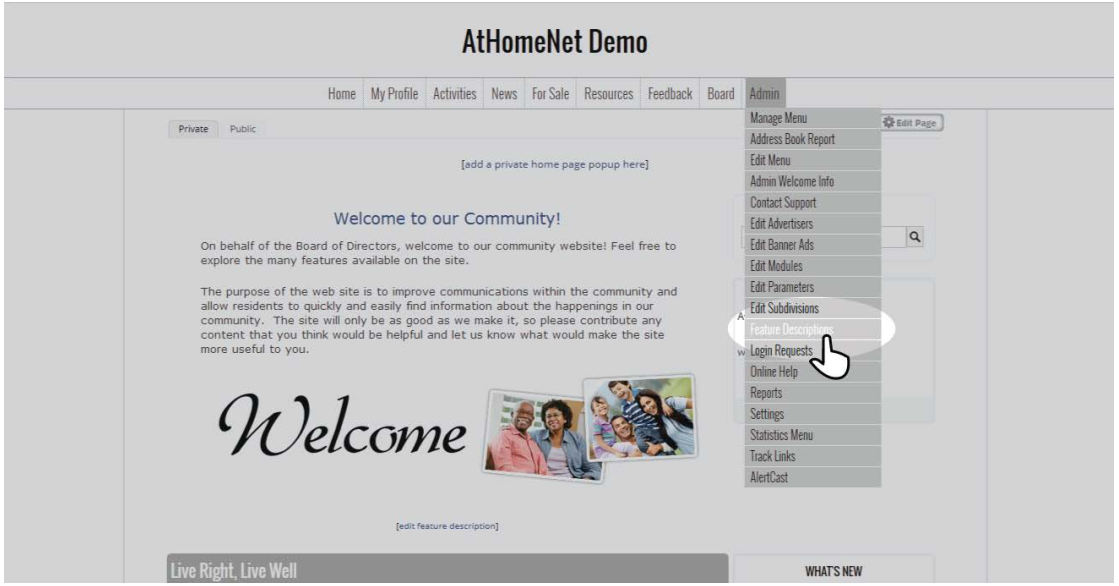 Admin/Manager - TEXT EDITOR - Homepage Images