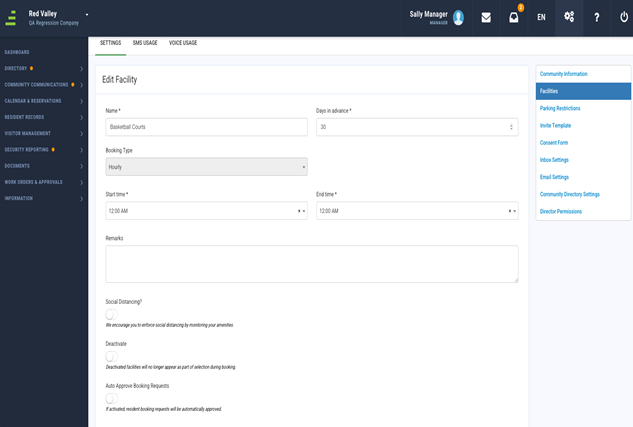 Manager - Facility Reservations Automatic Approval (Auto-Approve) Feature